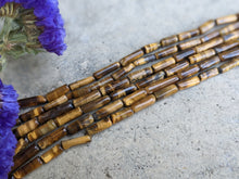 Load image into Gallery viewer, Tigers Eye Cylinder Beads
