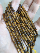 Load image into Gallery viewer, Tigers Eye Cylinder Beads
