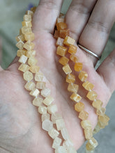 Load image into Gallery viewer, Yellow Aventurine Shaded Cube Beads
