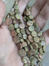 Load image into Gallery viewer, Unakite Coin Beads
