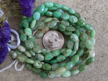 Load image into Gallery viewer, Chrysoprase Faceted Flat Barrel Beads, Shaded
