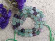 Fluorite Matte Round Beads - 8mm