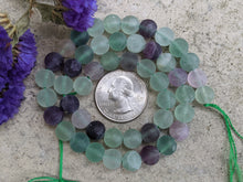Load image into Gallery viewer, Fluorite Matte Round Beads - 8mm
