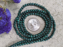Load image into Gallery viewer, Malachite Round Beads - 4mm
