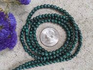 Malachite Round Beads - 4mm