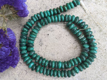 Load image into Gallery viewer, Malachite 8mm Rondelle Beads
