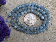 Load image into Gallery viewer, Aquamarine Round Beads - 6mm
