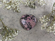 Load image into Gallery viewer, Rhodonite Heart Worty Stone

