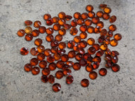 Hessonite Garnet Round Facets - 4mm