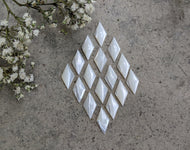 Mother of Pearl Diamond Cabochons - 7x14mm