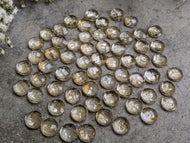 Citrine Rose Cut Round Cabochons - 7mm