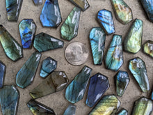 Load image into Gallery viewer, Labradorite Coffin Cabochons
