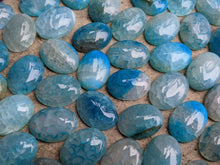 Load image into Gallery viewer, Dragon&#39;s Vein Agate Blue Oval Cabochons - 15x20
