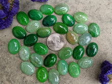 Load image into Gallery viewer, Dragon&#39;s Vein Agate Green Oval Cabochons - 15x20
