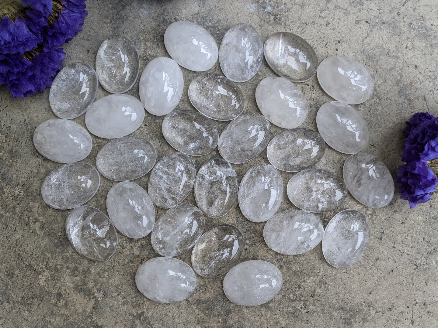 Quartz Oval Cabochons - 15x20