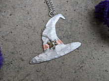 Load image into Gallery viewer, Silver Witch Hat Pendant - Stella
