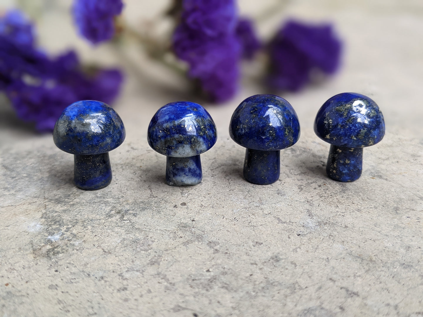 Lapis Lazuli Mini Mushrooms