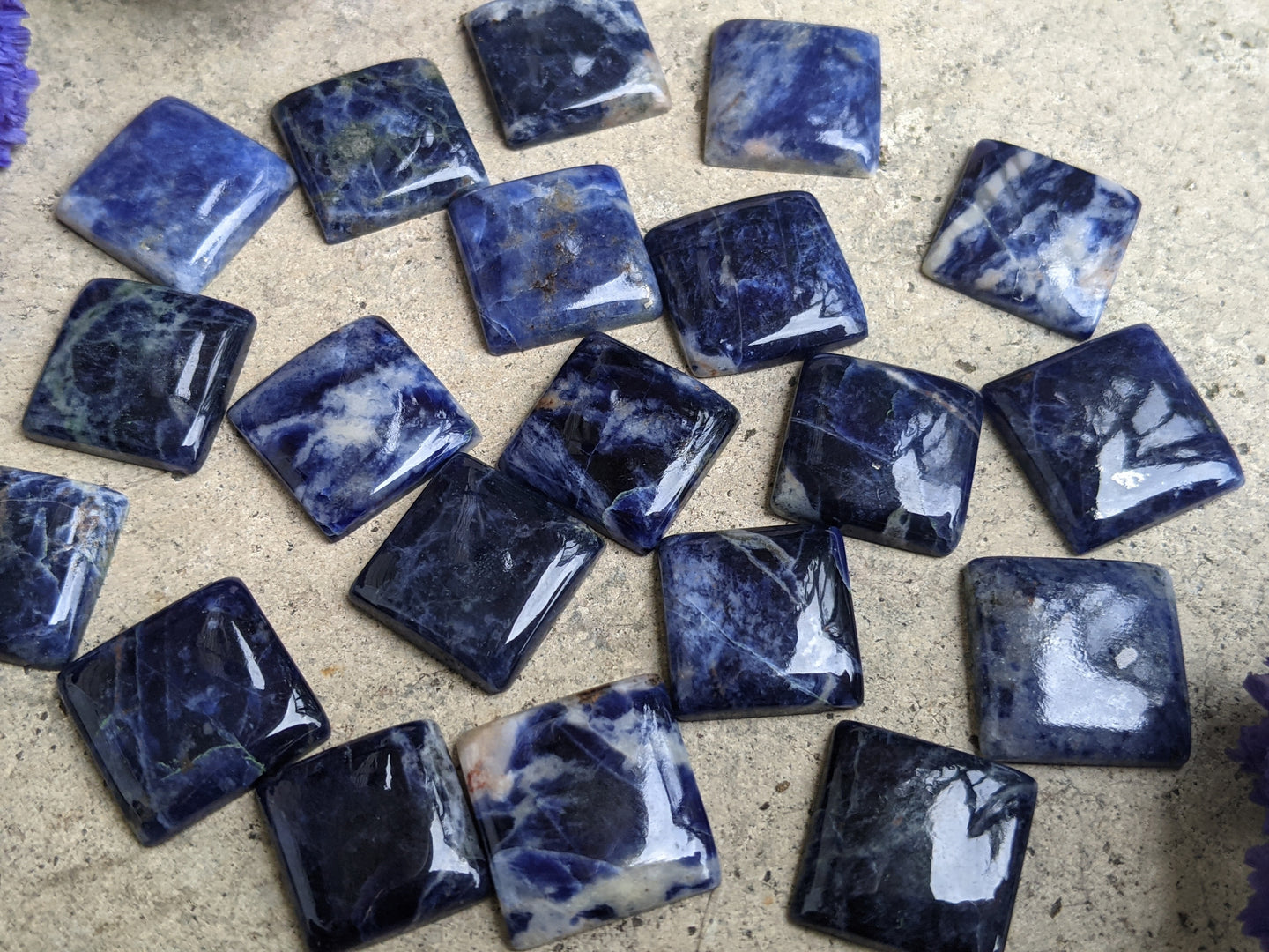 Sodalite Square Cabochons