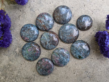 Load image into Gallery viewer, Ruby in Kyanite Round Cabochons
