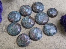 Load image into Gallery viewer, Ruby in Kyanite Round Cabochons
