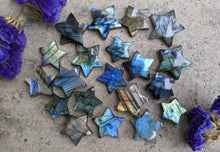 Load image into Gallery viewer, Labradorite Star Cabochons
