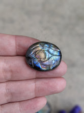 Load image into Gallery viewer, Labradorite Eye of Horus Cabochons
