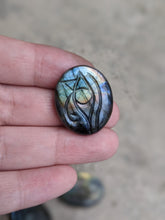 Load image into Gallery viewer, Labradorite Eye of Horus Cabochons
