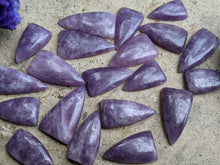 Load image into Gallery viewer, Lepidolite Rounded Triangle Cabochons
