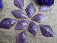 Load image into Gallery viewer, Lepidolite Rose Cut Cabochons - Diamonds
