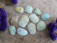 Load image into Gallery viewer, Lemon Chrysoprase Rose Cut Cabochons
