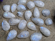 Moonstone Rose Cut Cabochons