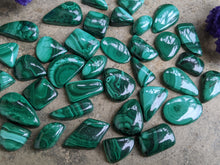 Load image into Gallery viewer, Malachite Ring Sized Cabochons
