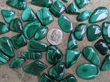 Load image into Gallery viewer, Malachite Ring Sized Cabochons
