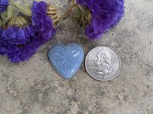 Load image into Gallery viewer, Angelite Carved Heart Cabochon
