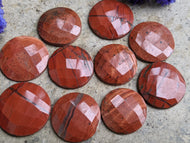 Red River Jasper Rose Cut Cabochons - Round