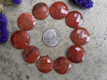 Load image into Gallery viewer, Red River Jasper Rose Cut Cabochons - Round
