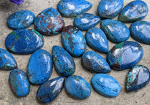 Load image into Gallery viewer, Azurite Ring Sized Cabochons

