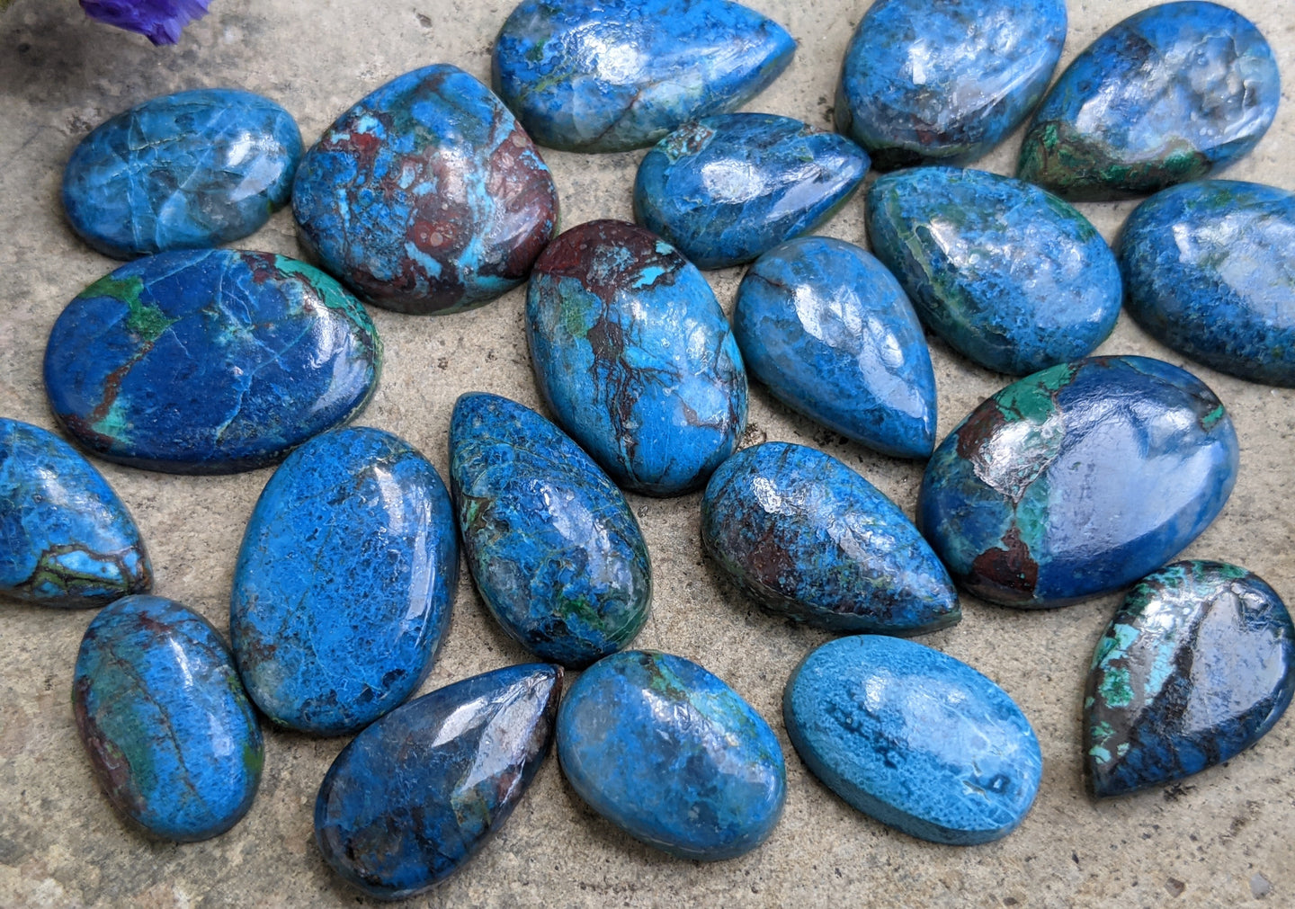 Azurite Ring Sized Cabochons