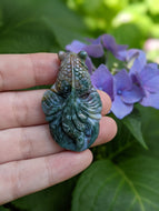 Fancy Jasper Koi Pendant