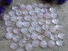Load image into Gallery viewer, Rose Quartz Cabochons - 8mm Round
