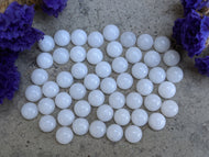 Snow Quartz Cabochons - 8mm Round