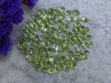 Load image into Gallery viewer, Peridot Oval Facets - 4x6mm
