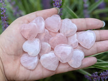 Load image into Gallery viewer, Rose Quartz Hearts (Thin) - Drilled
