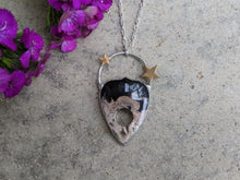 Load image into Gallery viewer, Fossilized Palm Root Planchette Pendant
