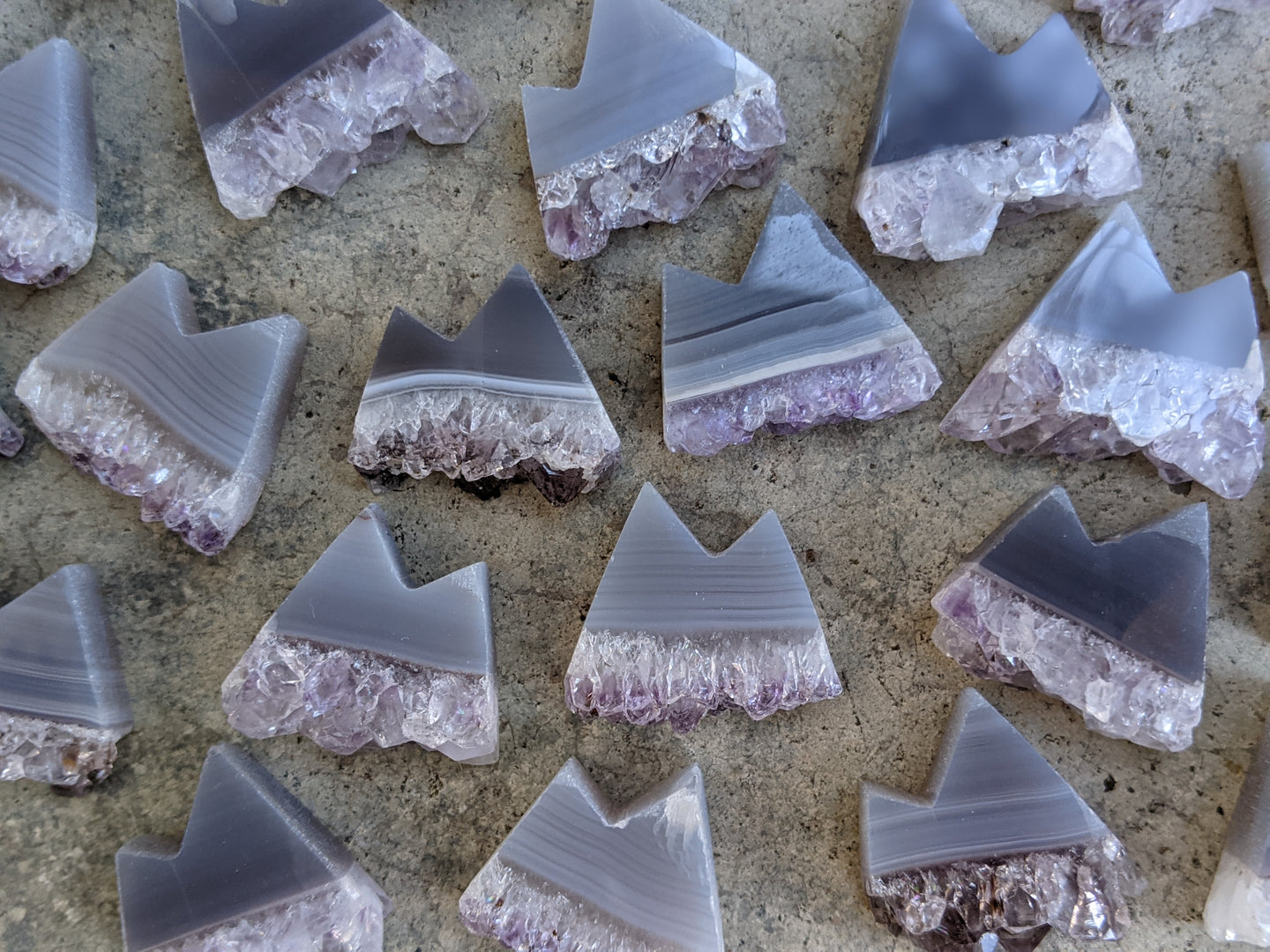 Amethyst and Agate Mini Mountains