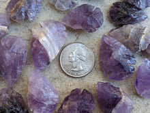 Load image into Gallery viewer, Amethyst Knapped Arrowheads
