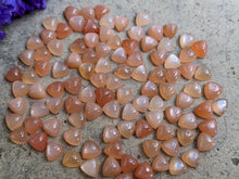 Load image into Gallery viewer, Peach Moonstone Trillion Cabochons - 6mm
