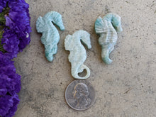 Load image into Gallery viewer, Amazonite Seahorse Cabochons
