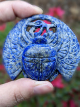 Load image into Gallery viewer, Lapis Lazuli Scarab Carving
