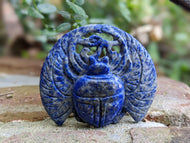 Lapis Lazuli Scarab Carving